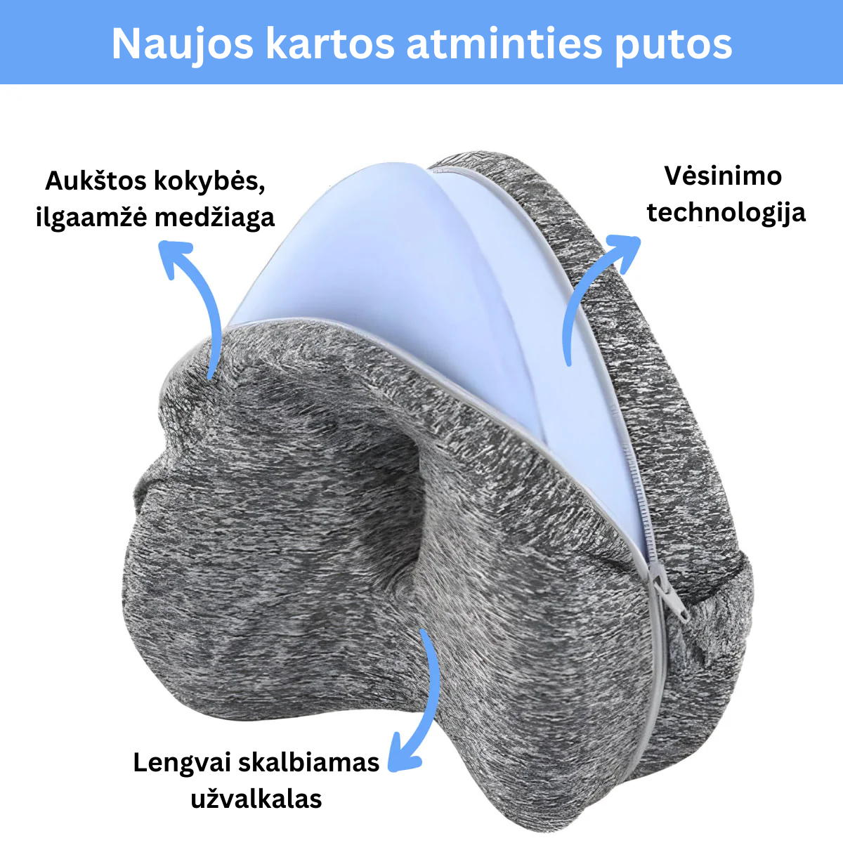 Ergonomiška kojų ir kelių pagalvė